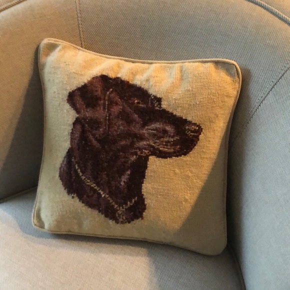 Imperial Elegance Other - Beautiful Chocolate Labrador Handmade Needlepoint Pillow by Imperial Elegance